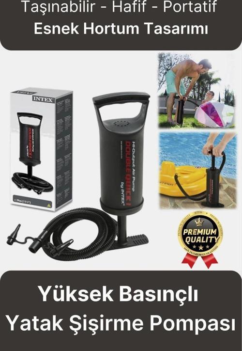 Çok Amaçlı Taşınabilir Hafif Portatif Yüksek Basınçlı Şişme Yatak Havuz Şişirme Manuel El Pompası