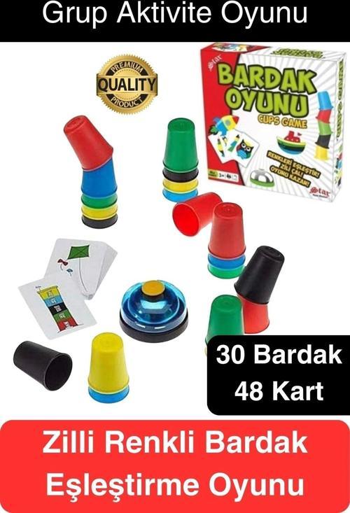 Eğitici Renk Bardak Eşleştirme Zeka Beceri Oyunu Hızlı Zili Çal Yetenek ve Grup Aktivitesi Özel Gün
