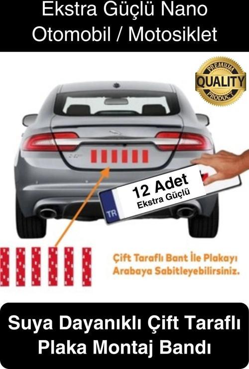 Ekstra Güçlü Suya Dayanıklı Çift Taraflı Otomobil Motosiklet Kamyon Plaka Yapıştırma Montaj Bandı