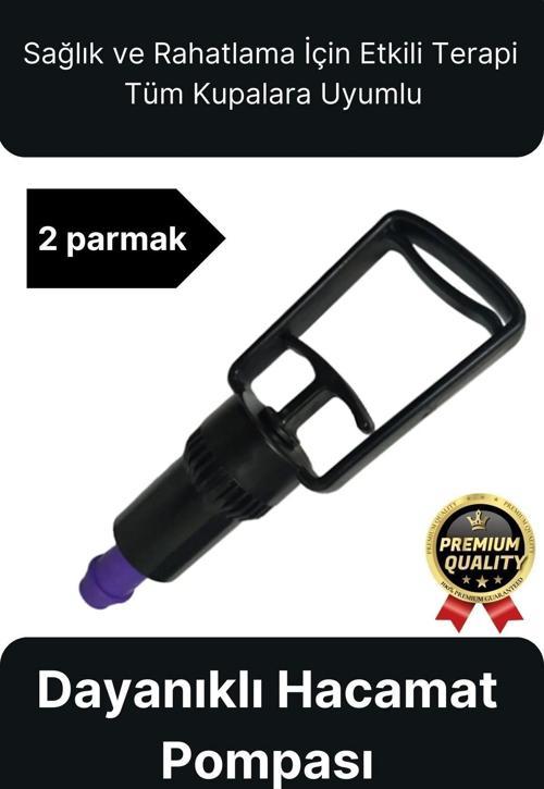 Kaliteli Dayanıklı Tüm Kupalara Uyumlu Islak Kuru Kullanım 2 Parmak Hacamat Çekme Vakum Pompası
