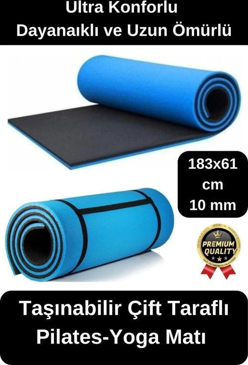 Ultra Konforlu Taşınabilir Askılı ve Kalın Çift Taraflı Destekleyici Meditasyon Pilates Yoga Matı