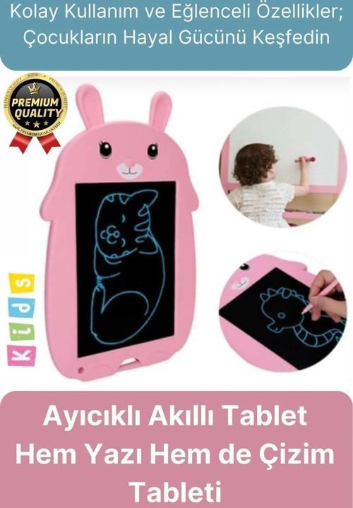 Kolay Kullanım Dayanıklı Lcd Ekran Kalemli Dijital Akıllı Ayıcıklı Yazı Boyama Çizim Tableti 8,5 Inç