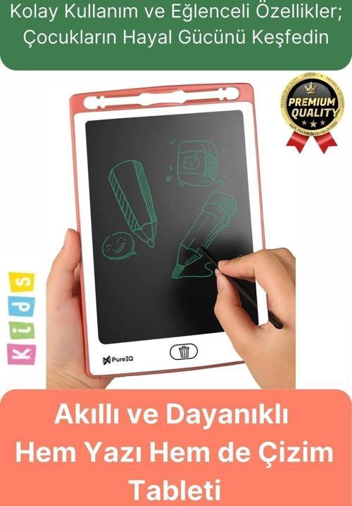 Kolay Kullanım Dayanıklı Lcd Ekranlı Kalemli Dijital Akıllı Çocuk Yazı Boyama Çizim Tableti 8,5 Inç