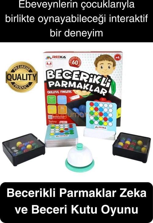 Kutulu Becerikli Parmaklar Zeka ve Beceri Oyunu El Göz Koordinasyon Geliştiren Motor Beceri Aktivite