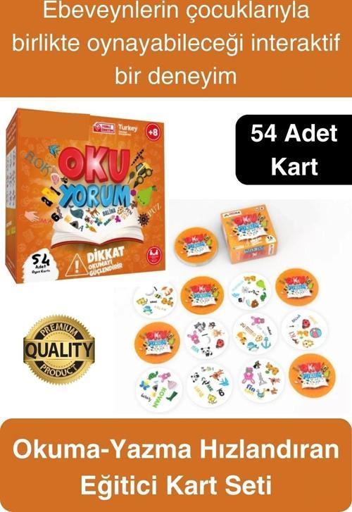 Oku Yorum Dikkat Oyunu Okuma Yazmayı Güçlendirir Hızlandırır Öğretici Eğitici Kutulu Zeka Beceri