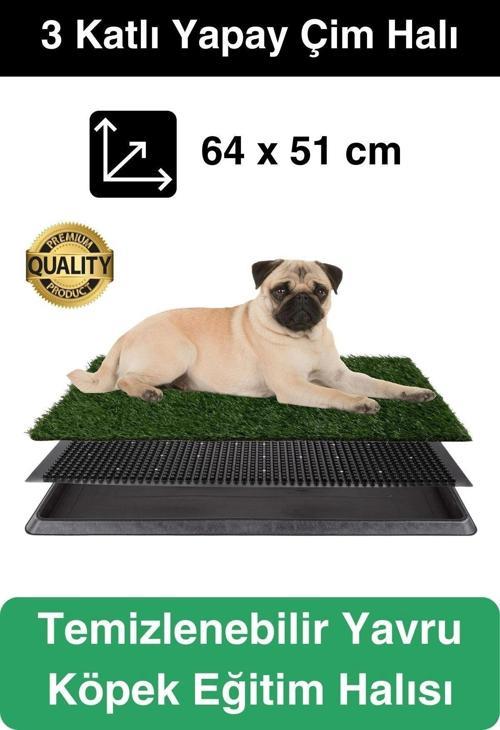 Özel Üretim 3 Katlı Evcil Hayvan Tuvalet Eğitim Halısı Yavru Köpek Yapay Çim Pet Park Temizlenebilir