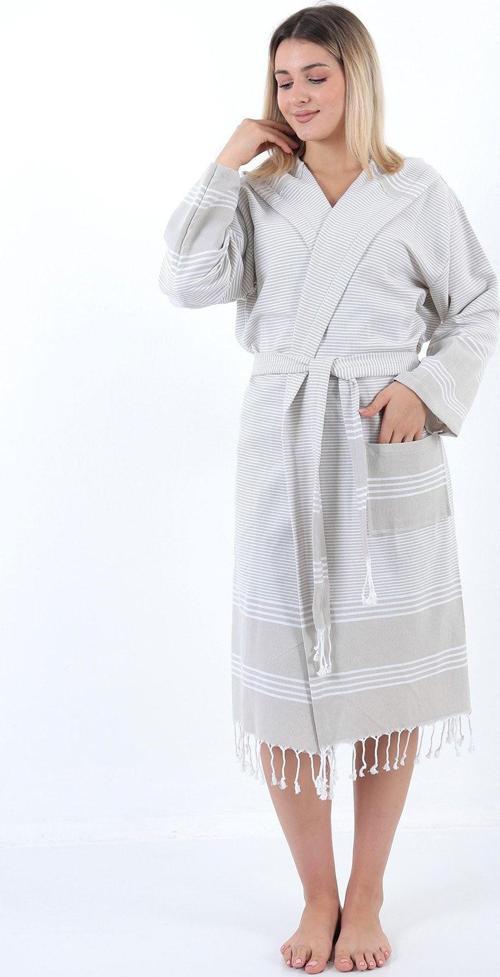 Elenora Peştemal Bornoz Bej