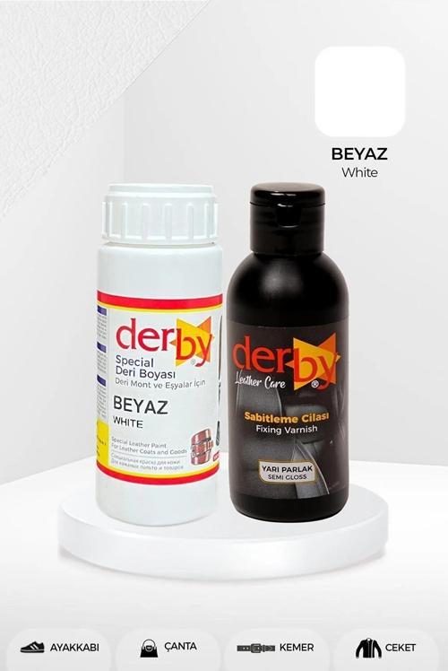 Deri Mont Boyası Ve BS-FIX  Yarı Parlak Sabitleme Cilası | 100 Gr Set