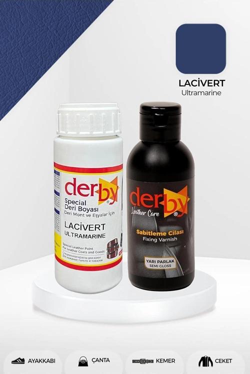 Deri Mont Boyası Ve BS-FIX  Yarı Parlak Sabitleme Cilası | 100 Gr Set