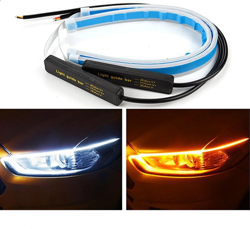 Volkswagen Polo Style Uyumlu Far Üstü Gündüz Ledi, Far İçi Kayar Led 60 cm Selamlamalı