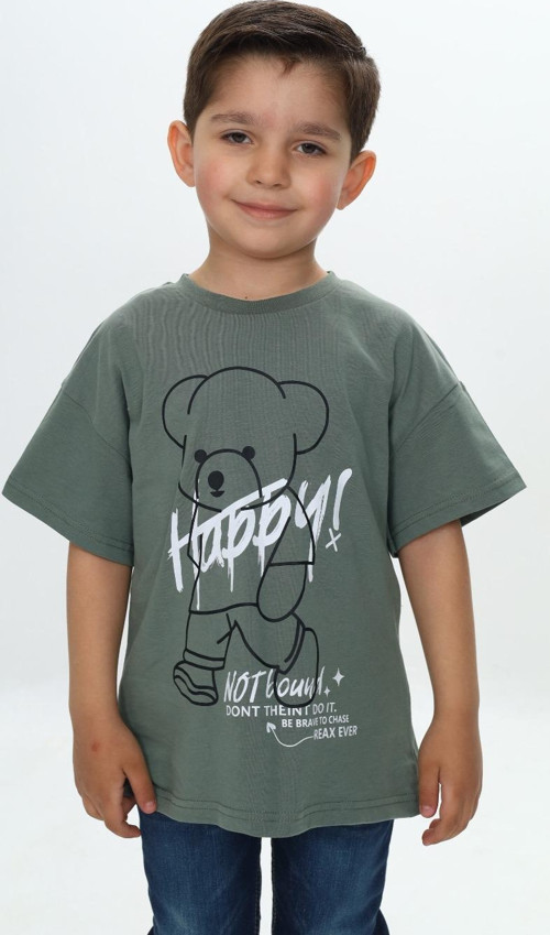 Toontoy Erkek Çocuk Ayıcık Baskılı Tişört