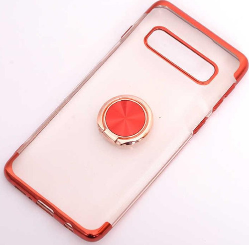 Galaxy S10E Kılıf Zore Gess Kenarları Renkli Yüzük Aparatlı Kılıf