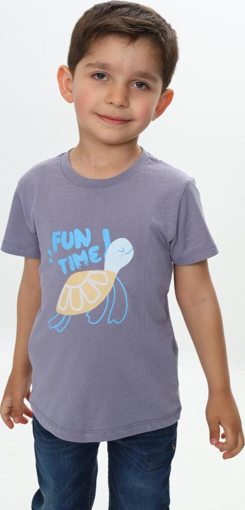 Toontoy Erkek Çocuk Su Kaplumbağası Baskılı Tişört