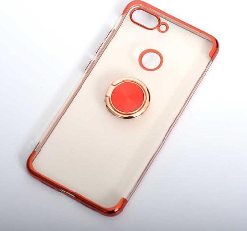 Xiaomi Mi 8 Lite Kılıf Zore Gess Kenarları Renkli Yüzük Aparatlı
