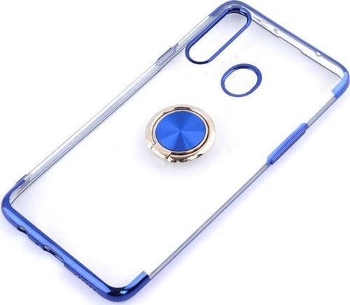 Galaxy A20S Kılıf Zore Gess Kenarları Renkli Yüzük Aparatlı Kılıf