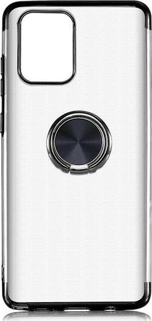 Galaxy A91 (S10 Lite) Kılıf Gess Kenarları Renkli Yüzük Aparatlı