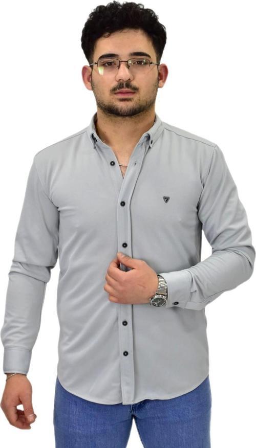 Erkek Spor Silim Fit Uzun Kol Gömlek BGL-ST04484