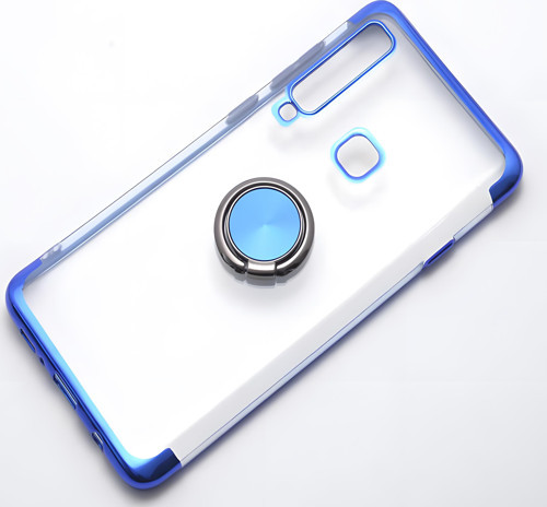 Galaxy A9 2018 Kılıf Gess Kenarları Renkli Yüzük Aparatlı Kılıf