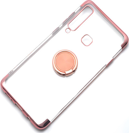 Galaxy A9 2018 Kılıf Gess Kenarları Renkli Yüzük Aparatlı Kılıf