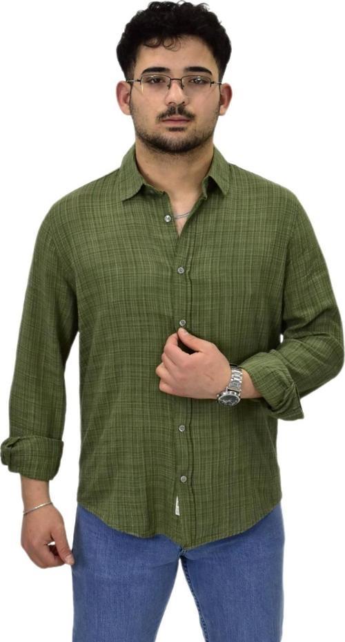 Erkek Spor Silim Fit Uzun Kol Gömlek G5005 BGL-ST04494