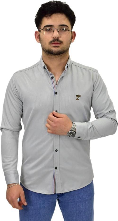 Erkek Spor Silim Fit Uzun Kol Gömlek BGL-ST04483