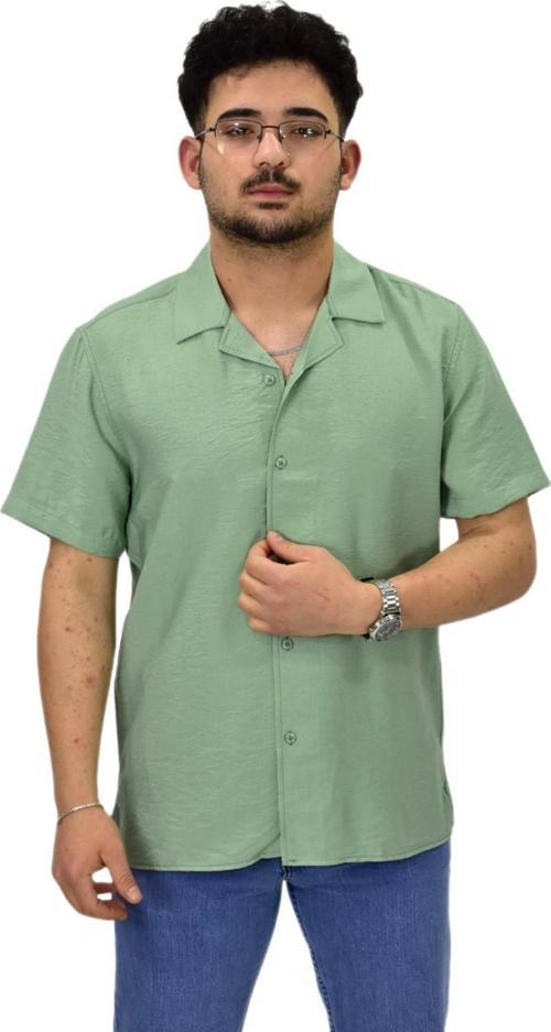 Erkek Spor Silim Fit Kısa Kol Gömlek G5031 BGL-ST04497