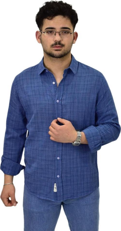 Erkek Spor Silim Fit Uzun Kol Gömlek G5005 BGL-ST04494