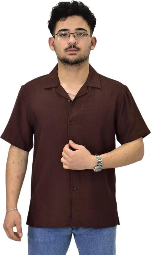 Erkek Spor Silim Fit Kısa Kol Gömlek G5031 BGL-ST04497