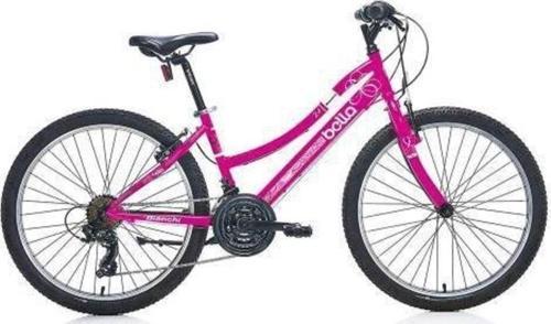 Bella 24 Jant 21 Vites Vb Fren Dağ Bisikleti Fuşya - Beyaz 36Cm