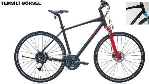 28J Sportıve 227 Şehir Bisikleti - Mat Siyah Mavi - 45 Kadro