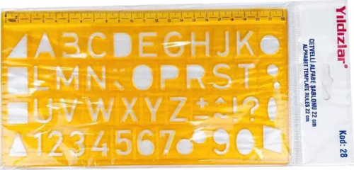 Harf Şablonu 22 cm