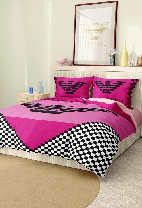 Marka Nevresim Takımı Çift Kişilik Pamuklu Saten Kumaş 6 Parça 3D Dijital Baskı Duvet Cover Set Mode