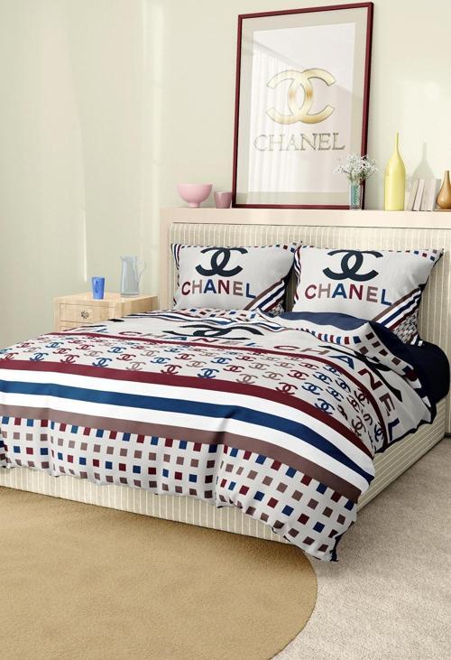 Marka Nevresim Takımı Çift Kişilik Pamuklu Saten Kumaş 6 Parça 3D Dijital Baskı Duvet Cover Set Mode
