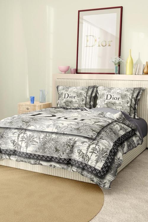 Marka Nevresim Takımı Çift Kişilik Pamuklu Saten Kumaş 6 Parça 3D Dijital Baskı Duvet Cover Set Mode