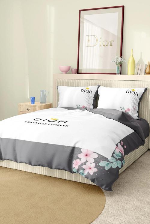 Marka Nevresim Takımı Çift Kişilik Pamuklu Saten Kumaş 6 Parça 3D Dijital Baskı Duvet Cover Set Mode