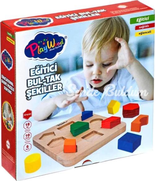 Nessiworld Playwood Ahşap Eğitici Bultak Şekiller