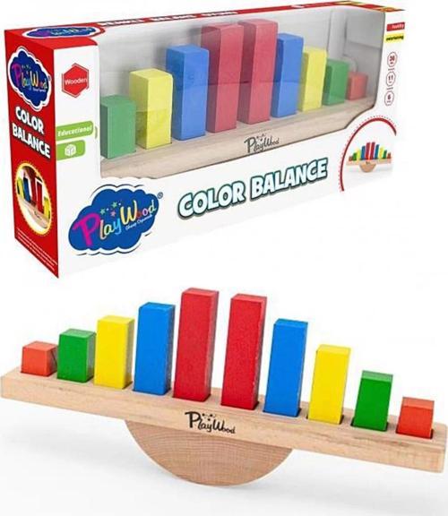Nessiworld Playwood Ahşap Renkli Balans Oyunu