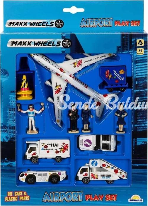 Nessiworld Maxx Wheels Havaalanı Seti 13 Parça