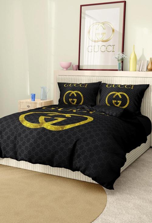 Marka Nevresim Takımı Çift Kişilik Pamuklu Saten Kumaş 6 Parça 3D Dijital Baskı Duvet Cover Set Mode