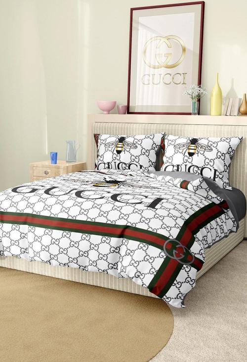 Marka Nevresim Takımı Çift Kişilik Pamuklu Saten Kumaş 6 Parça 3D Dijital Baskı Duvet Cover Set Mode