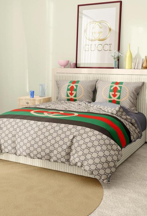 Marka Nevresim Takımı Çift Kişilik Pamuklu Saten Kumaş 6 Parça 3D Dijital Baskı Duvet Cover Set Mode
