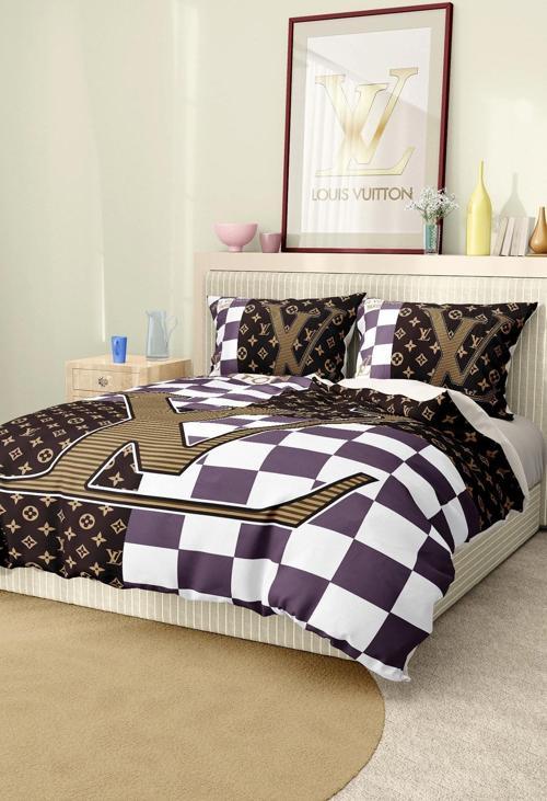 Marka Nevresim Takımı Çift Kişilik Pamuklu Saten Kumaş 6 Parça 3D Dijital Baskı Duvet Cover Set Mode