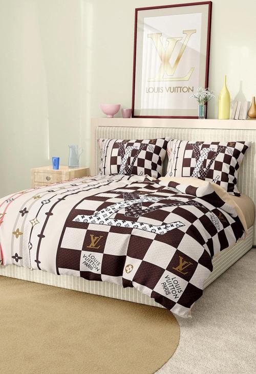 Marka Nevresim Takımı Çift Kişilik Pamuklu Saten Kumaş 6 Parça 3D Dijital Baskı Duvet Cover Set Mode