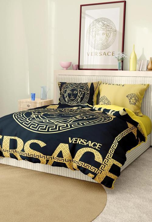 Marka Nevresim Takımı Çift Kişilik Pamuklu Saten Kumaş 6 Parça 3D Dijital Baskı Duvet Cover Set Mode