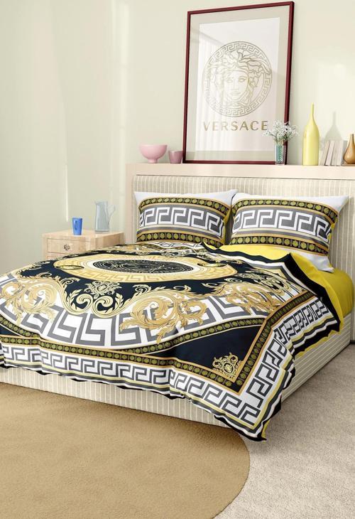 Marka Nevresim Takımı Çift Kişilik Pamuklu Saten Kumaş 6 Parça 3D Dijital Baskı Duvet Cover Set Mode