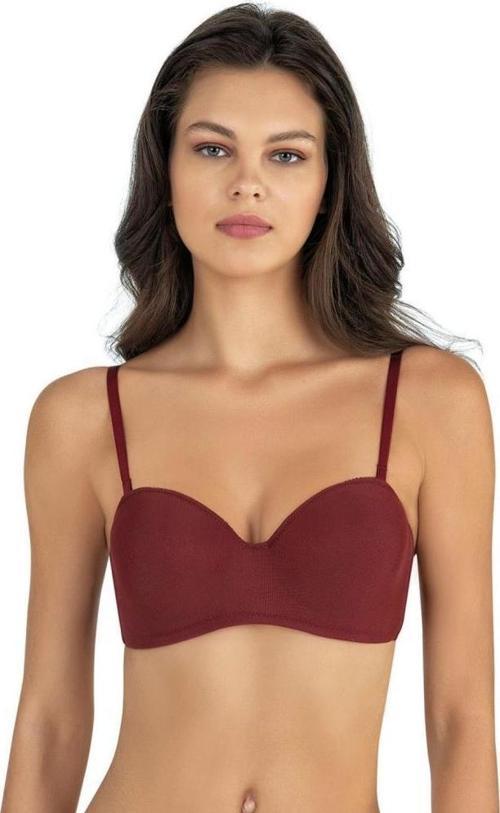 Bayan Arkası Tül Detaylı Straplez Sütyen 3150