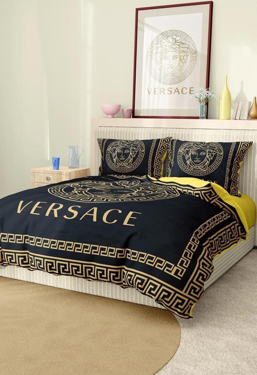 Marka Nevresim Takımı Çift Kişilik Pamuklu Saten Kumaş 6 Parça 3D Dijital Baskı Duvet Cover Set Mode