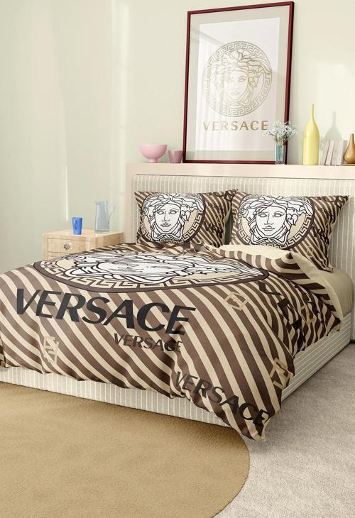 Marka Nevresim Takımı Çift Kişilik Pamuklu Saten Kumaş 6 Parça 3D Dijital Baskı Duvet Cover Set Mode