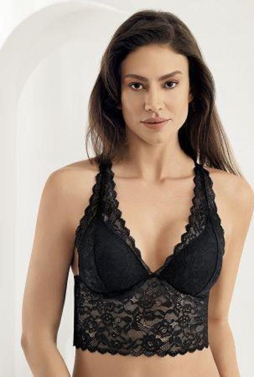 13100 Bayan Dantelli Kaplı Büstiyer Sütyen