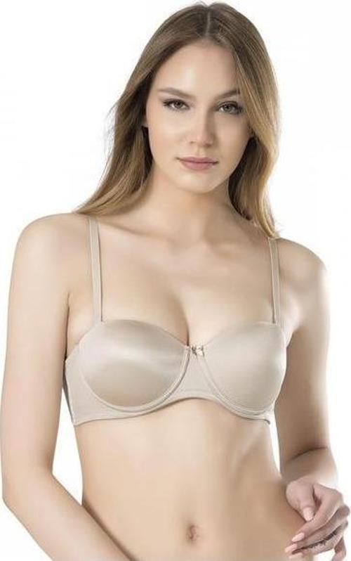 Bayan Basic Dolu Cup Dolgulu Destekli Straplez Sütyen 3010